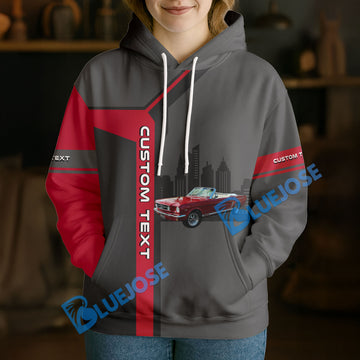 Bluejose This Is How I Roll - Custom Photo Classic Car Shirt - Personalized Name Car Hoodie