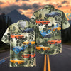 Bluejose Personalized Classic Pontiac GTO Car Tropical Leaf Olive Green Hawaiian Shirt