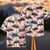 Bluejose Personalized Hot Rod Classic Car Red Floral Hawaiian Shirt