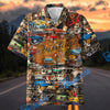 Bluejose Vintage Chrome & Gasoline Hawaiian Shirt