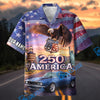 Bluejose Personalized America 250 Route 66 Bald Eagle Classic Car Hawaiian Shirt