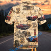 Bluejose Personalized Vintage Route 66 Ford Mustang Hawaiian Shirt