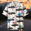 Bluejose Personalized Car Tropical Black Classic Muscle Car Aloha Shirt