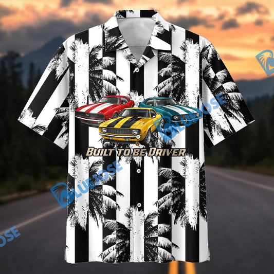 Bluejose Personalized Car ''Born To Dominate Classic'' Muscle Car Hawaiian Shirt