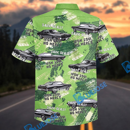 Bluejose Personalized 1970 Mercury Cougar Classic Muscle Car Aloha Shirt