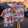Bluejose Custom Car Retro Modern Hot Rod Tropical Hibiscus Hawaiian Shirt