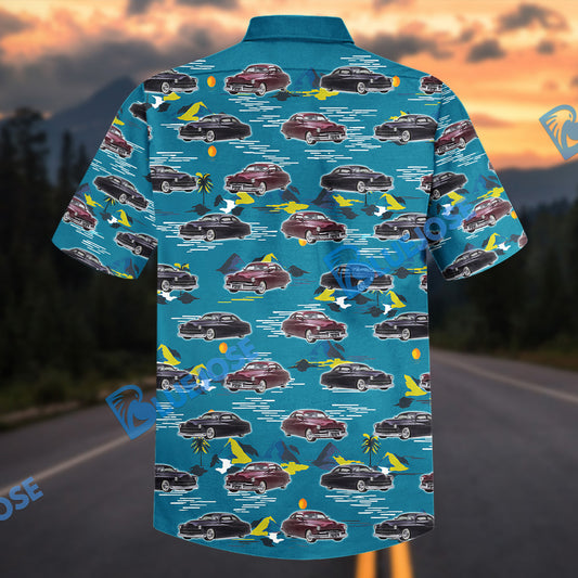 Bluejose Custom Car Classic Mercury Coupe Tropical Hawaiian Shirt