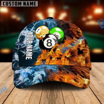BlueJose Billiards Ace Personalized Name 3D Cap