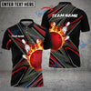 BlueJose Bowling And Pins Shockwave Customized Name 3D Shirt (6 Colors)