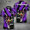 BlueJose Bowling And Pins Eagle Wings Customized Name 3D Shirt ( 6 Colors)