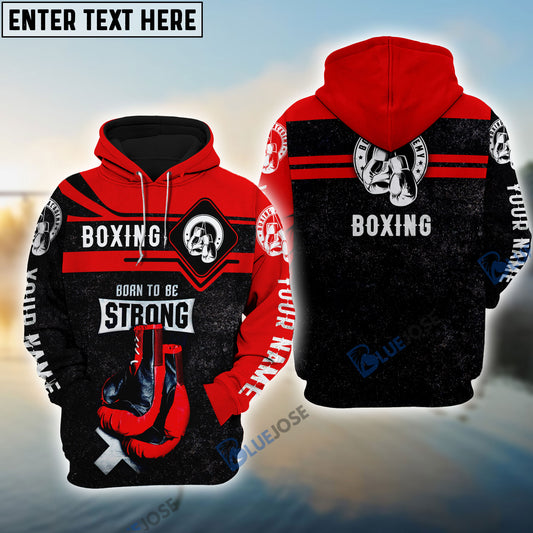 BlueJose Loving Skull And Boxing 3D Hoodie