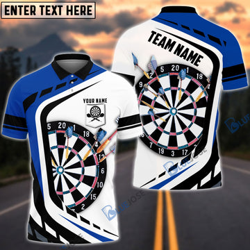 BlueJose Dart Board Personalized Name, Team Name Pocket Polo