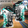 BlueJose Bowling And Pins Lion God Praying Customized Name 3D Shirt (6 Colors)