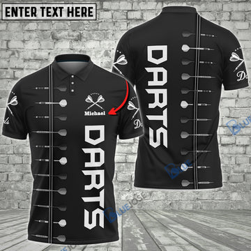 BlueJose Darts Personalized Black Custom Darts Shirts
