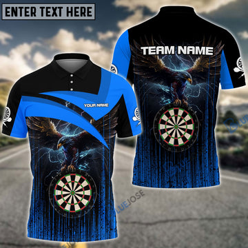 BlueJose Dart Board Eagle Personalized Name, Team Name Shirt (4 Colors)