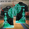 BlueJose Bowling And Pins Aztec Sun Customized Name 3D Shirt ( 6 Colors)