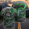 BlueJose Green Skull Dartboard Personalized Name Shirt