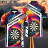 BlueJose Rainbow Dartboard Personalized Name Shirt
