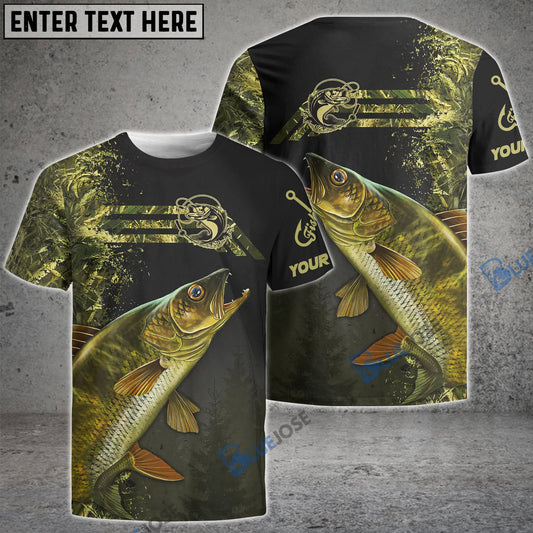 BlueJose Custom Walleye Fishing Camouflage Shirt