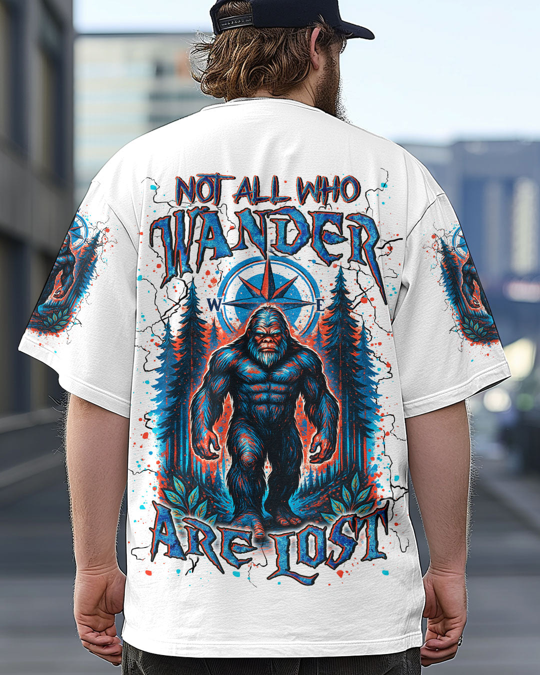 NOT ALL WHO WANDER ARE LOST BIGFOOT ALL OVER PRINT - YHLN2105253