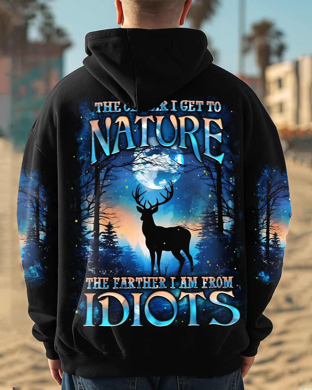THE CLOSER I GET TO NATURE DEER ALL OVER PRINT - YHHN2606254