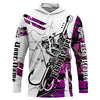 BlueJose Fish Reaper Pink Camo Custom Name Long Sleeve Shirt