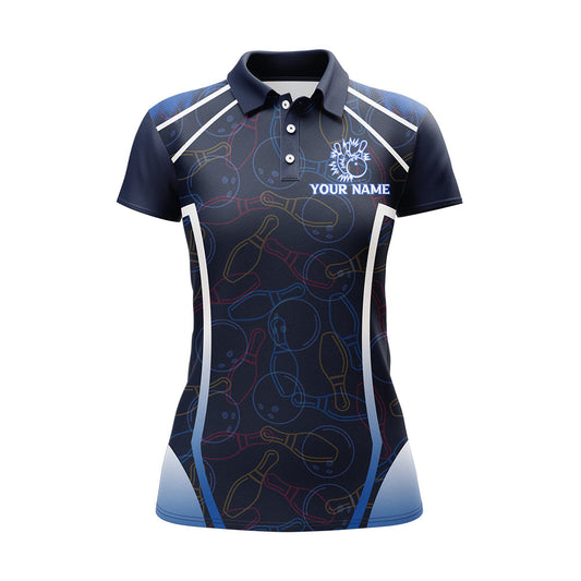 BlueJose Funny Blue Bowling Your Ball Will Be Right Back Premium Customized Name 3D Shirt For Women Personalized Shirts For Bowling Players