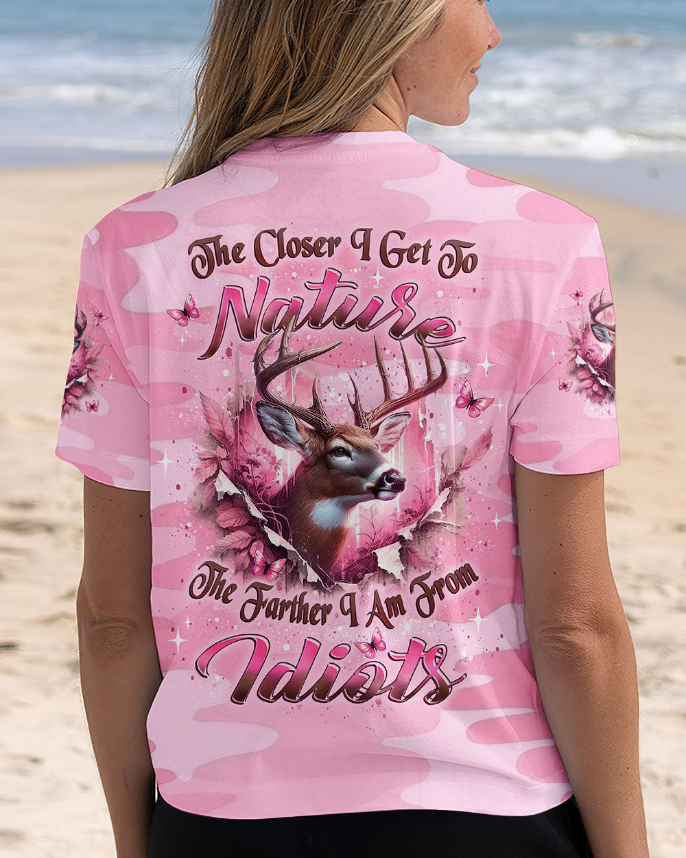 THE CLOSER I GET TO NATURE DEER ALL OVER PRINT - YHLT2909251