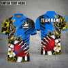 BlueJose Bowling And Pins Smoking Claws Customized Name 3D Shirt ( 6 Colors)