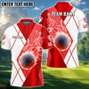 BlueJose Golf Fire Smoke Bling Customized Name, Team Name 3D Shirts (6 Colors)