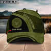 BlueJose Deer Hunting Trophy Leather Pattern Personalized Name Cap (4 Colors)