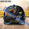 BlueJose Camouflage Moose Hunting Hexagon Pattern Personalized Name Cap (4 Colors)