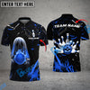 BlueJose Bowling And Pins Ghost Customized Name 3D Shirt ( 6 Colors)