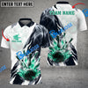BlueJose Bowling And Pins Smoke Paint Pattern Multicolor Customized Name 3D Shirt ( 4 Colors )