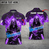BlueJose Bowling And Pins Flame Magician Multicolor Customized Name 3D Shirt (4 Colors)