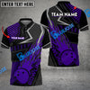 BlueJose Bowling And Pins Flame Sport Jersey Multicolor Customized Name 3D Shirt (4 Colors)