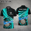 BlueJose Darts Animated Flame Personalized Name, Team Name 3D Shirt (4 Colors)