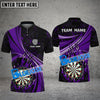 BlueJose Darts Animated Flame Personalized Name, Team Name 3D Shirt (4 Colors)