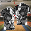 BlueJose Bowling And Pins Dragon Flame Pattern Customized Name 3D Shirt ( 6 Colors)