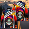 BlueJose Rainbow Dartboard Personalized Name Shirt