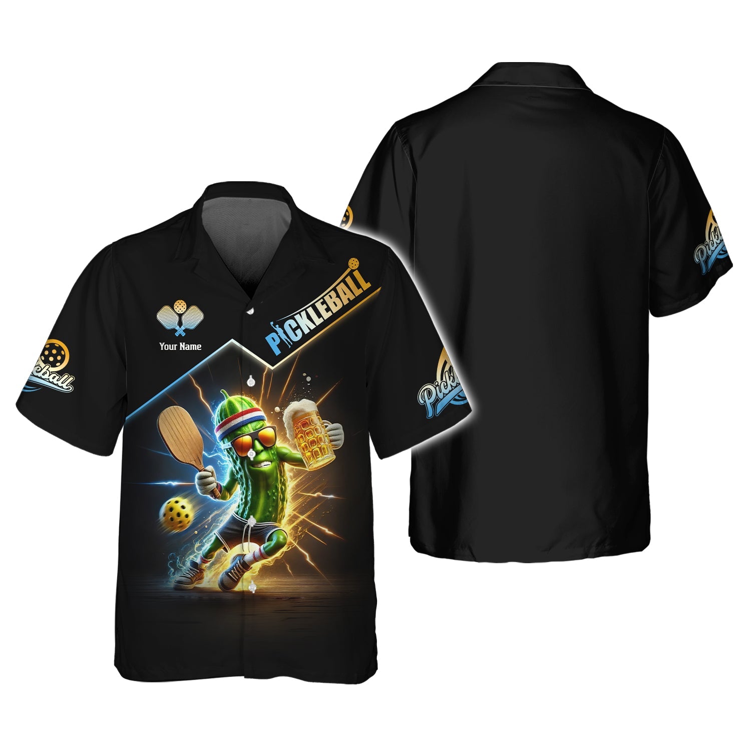 Custom Name Pickleball Funny Beer T Shirt, Pickleball Jersey, Gifts For Pickleball Players