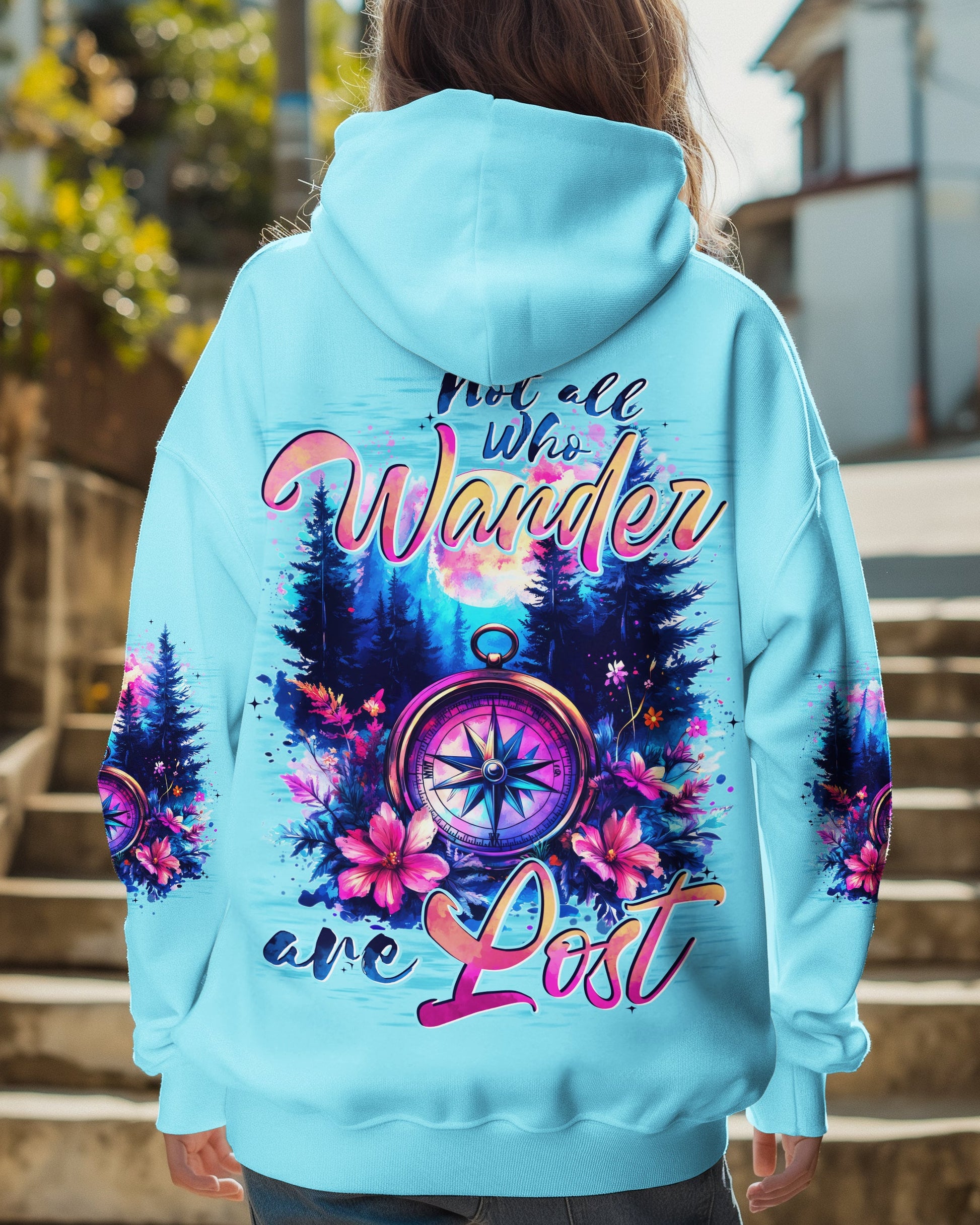 NOT ALL WHO WANDER ARE LOST COMPASS ALL OVER PRINT - TYTD1206253