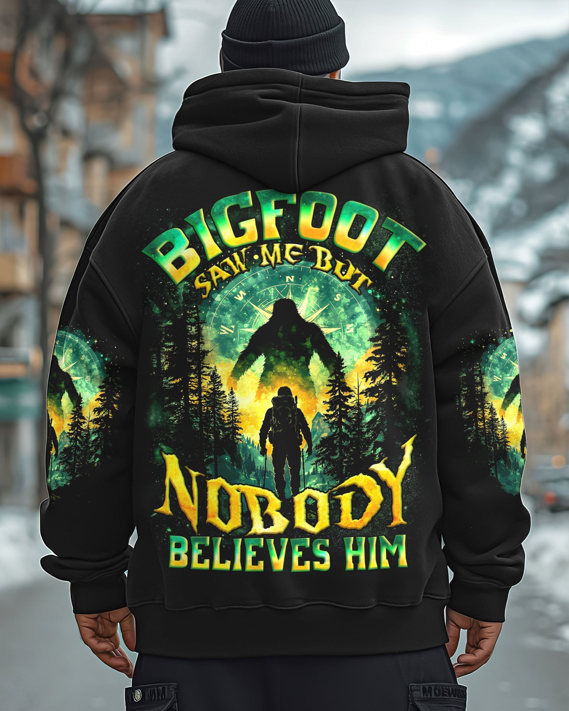 BIGFOOT SAW ME BUT NOBODY BELIEVES HIM ALL OVER PRINT - TYQY0502243