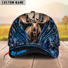 BlueJose Moose Hunting Line Camo Pattern Personalized Name Cap (5 Colors)