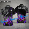 BlueJose Bowling And Pins Galaxy Pattern Multicolor Customized Name 3D Shirt (4 Colors)