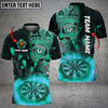 BlueJose Darts Flame Viking Warrior Skull Customized Name Shirt (4 Colors)