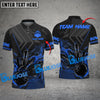 BlueJose Bowling And Pins Black Flaming Multicolor Customized Name 3D Shirt (4 Colors)