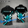 BlueJose Bowling And Pins Grunge Flame  Multicolor Customized Name 3D Shirt ( 4 Colors )