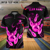 BlueJose Bowling And Pins King Crown Customized Name 3D Shirt ( 6 Colors)