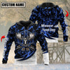 BlueJose Personalized Name Moose Hunting Skull Magma Pattern 3D Shirts (3 Colors)
